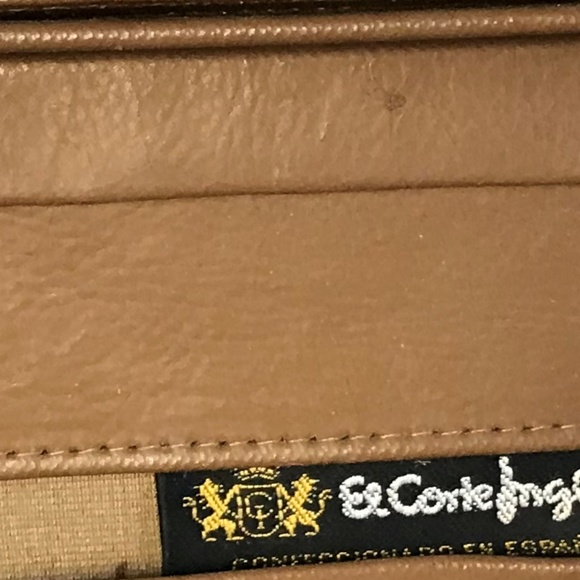 El Corte Ingles Brown Shoulder bag with snap locks - Picture 3 of 3